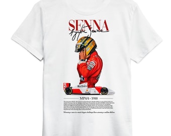T-shirt da corsa di Ayrton Senna, taglie da uomo e da donna (FRM-141338)