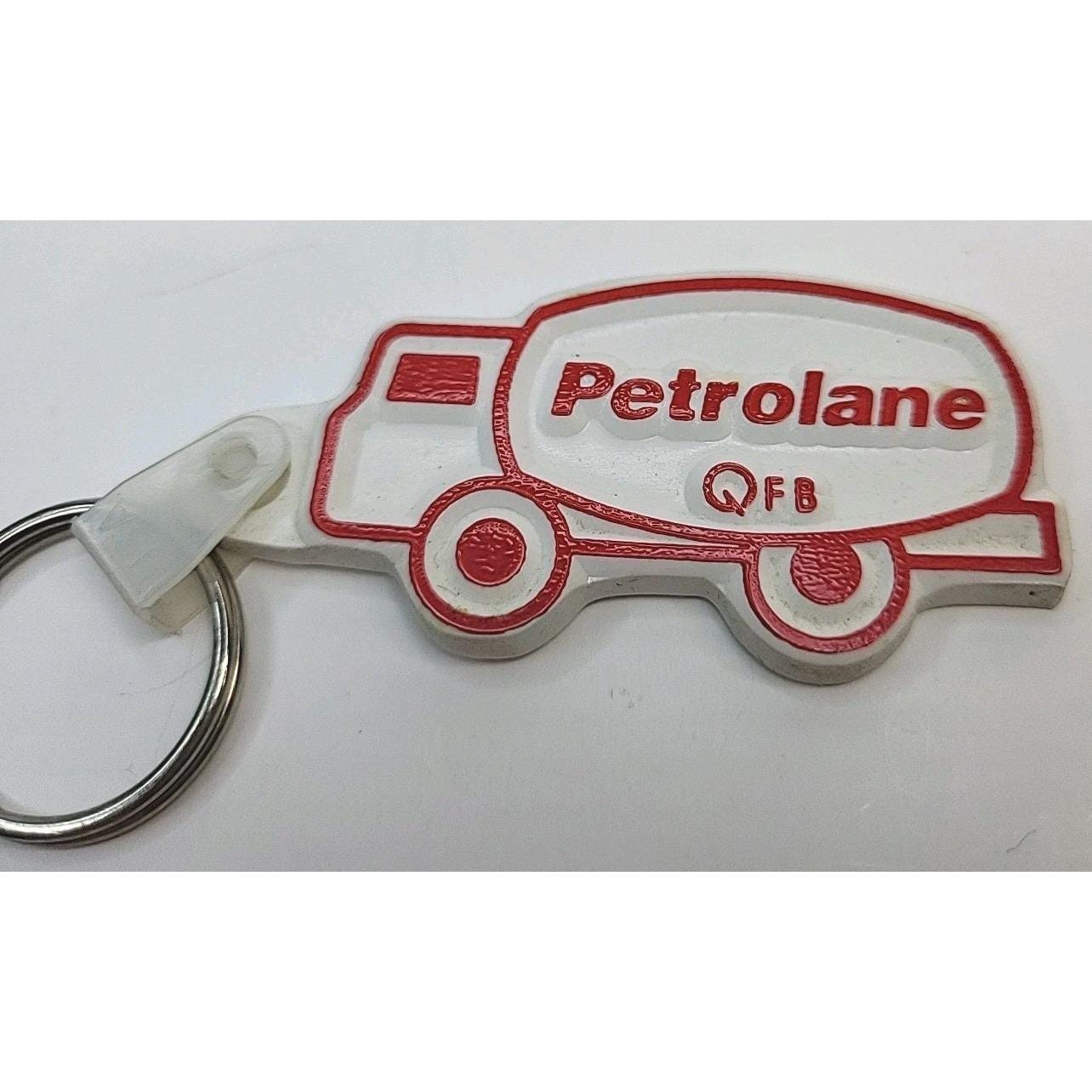 Vintage Petrolane Keychain Red & White Vehicle Oil Truck Key Fob ...