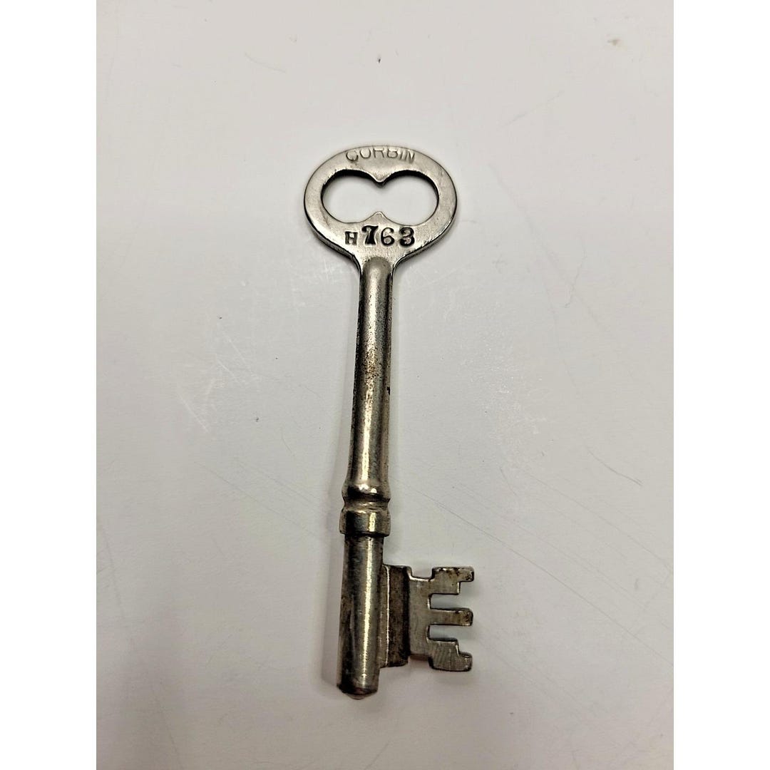 Vintage / Antique Corbin Skeleton Key Marked H763 - Etsy