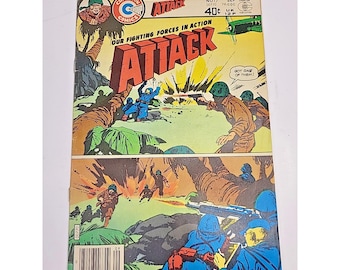 Vintage Charlton Comics Our Fighting Forces in Action Attack No. 17 Vol. 5 1979