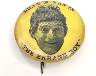 Spilla antica di Billy B. Van in "The Errand Boy" con sigaretta Sweet Caporal.