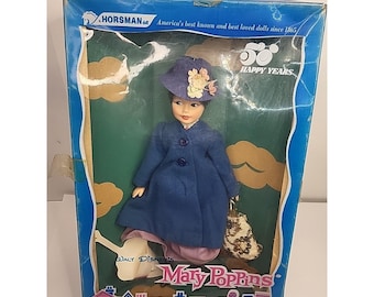 Horsman Mary Poppins Puppe 11"Walt Disney In Box #928 Mattel Vintage NRFB 1960s