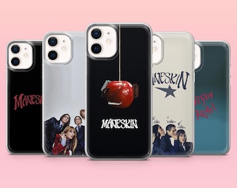 Maneskin Phone Case Glam Rock Band Cover for iPhone 17Pro, 16, 15, 14, 13, 12, Samsung S26, S25, S24, S23Fe, A16, A56, Pixel 10, 9Pro