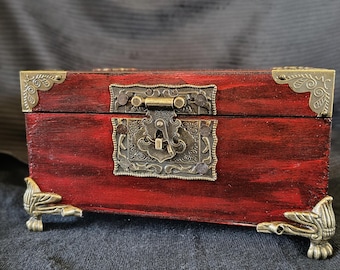 Solid wood apothecary box – Handmade