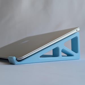 Laptopstandaard | Draagbare laptopverhoger | Opvouwbare laptopstandaard | Ergonomische notebookstandaard | MacBook-standaard | Tabletstandaard | 3D-geprint