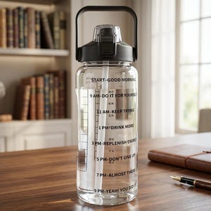 2l Water Bottle With Straw
