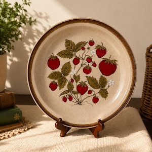 Vintage Stoneware Strawberry Patch - Etsy