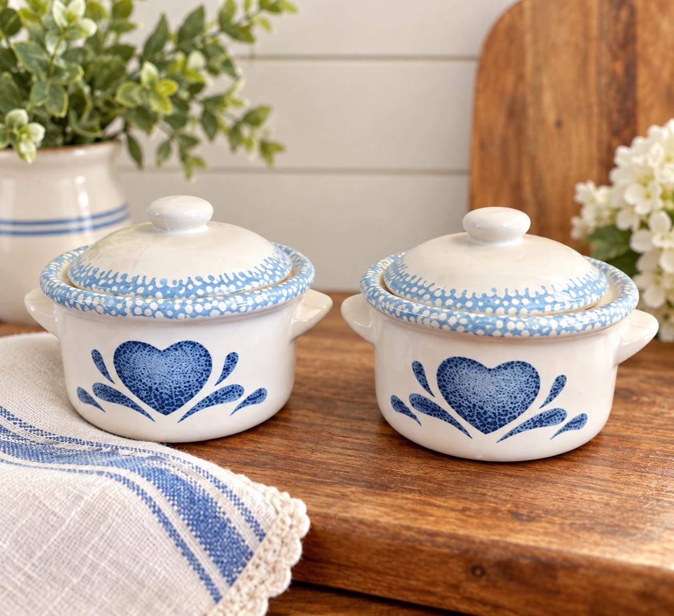 Vintage Heart Canister - Etsy