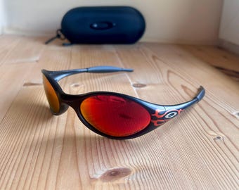 Jacket sunglasses Y2K USA Gorpcore glasses, rare 90s glasses style oakley eye jacket, outdoor vintage plate splice minute