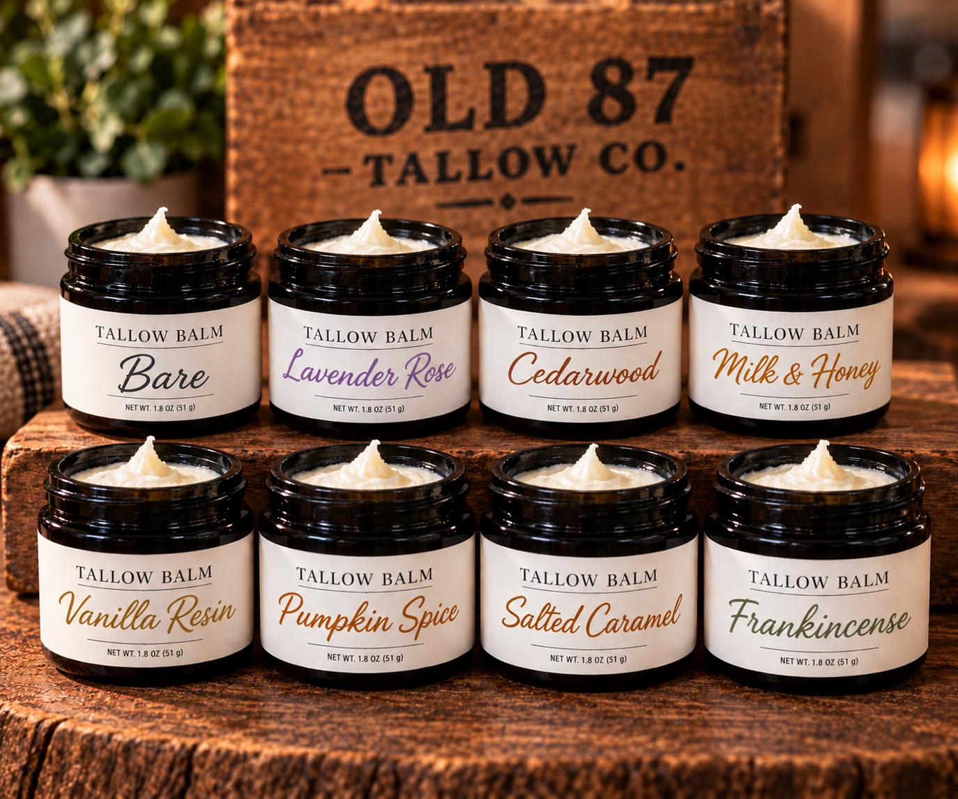 Tallow Skincare Bundle - Choose Any 2 Whipped Tallow Balms - Natural Face & Body Moisturizer Set
