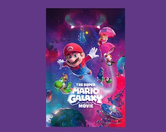 Super Mario Galaxy Movie Epic Cosmic Adventure – Space Gaming Hero PNG (Instant Download)
