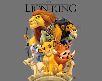 The Lion King Pride Land Characters Group Shot – Classic Safari Family PNG (Instant Download)