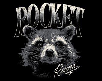 Guardians of The Galaxy – Rocket Raccoon Portrait PNG (Instant Download)
