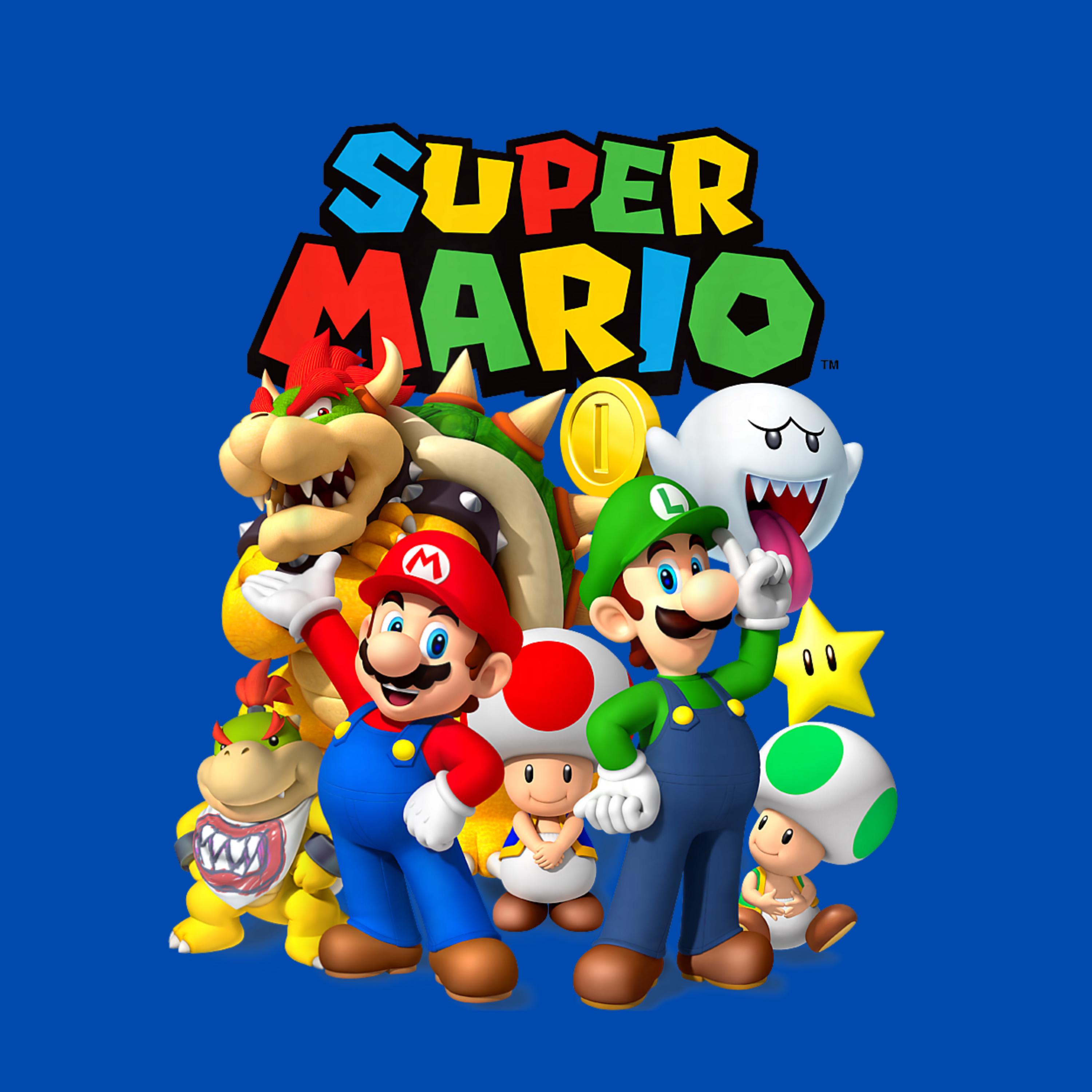 Mario Groupa Super Mario Classic Group Shot – Retro Gaming Characters PNG (instant ...