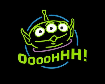 Toy Story Alien – Cute Space Creature PNG (Instant Download)