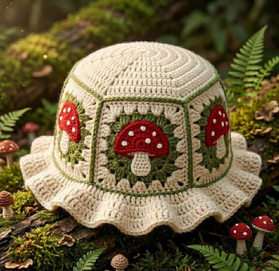 Crochet Trucker Hat - Etsy display picture 2