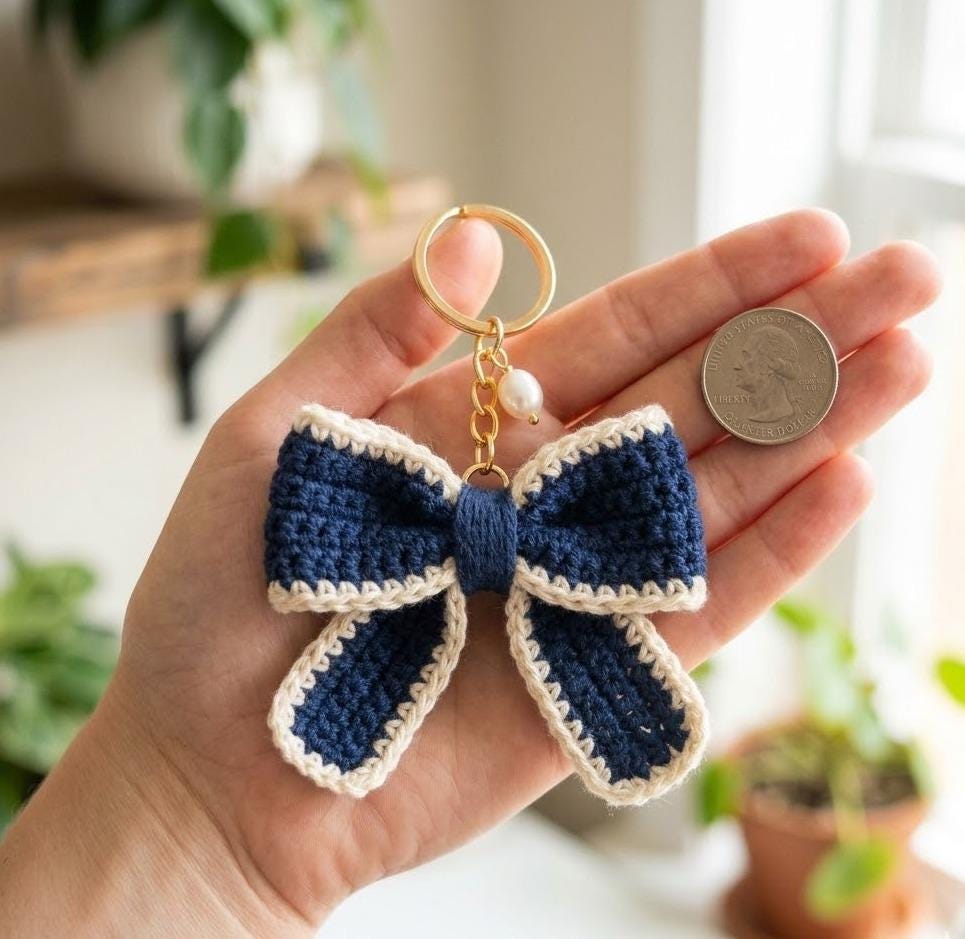 ネイビーのかぎ針編みバッグ - Etsy 日本
