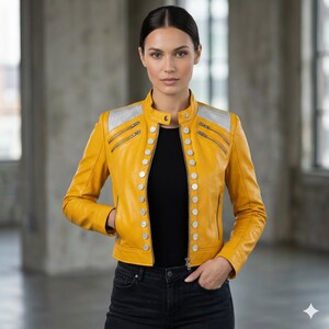 Leather Napoleon Jacket - Etsy