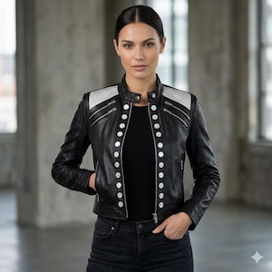 Leather Napoleon Jacket - Etsy