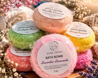 Lyxiga handgjorda badbomber | Återfuktande spabadsfizz