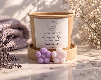 Handgemaakte waxmelts | Lavender Spa Huisgeur, schone verbranding, langdurige geur