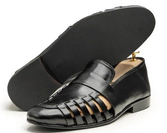 Handmade Leather  Sandals for Men | Cushioned Arch Support Genuine Leather Chappal
