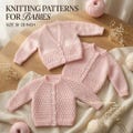 Vintage Baby Cardigan Knitting Pattern PDF, Baby Jacket Pattern, 18-20 Inch Baby Knitwear, Instant Download