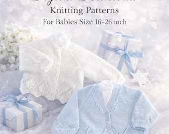 Baby Strickmuster PDF - Cardigan Set 40–66 cm - Digital Download