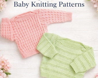 Baby Pullover Strickmuster | Vintage Style, 4-fädiges Garn (Digitaler Download)