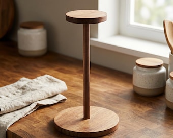 Opberger houten hoedenstandaard, display baseballcap, houten houder, opberger bureauaccessoires
