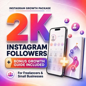 Pack de croissance Instagram : 2 000 abonnés, système de contenu IA, automatisation (téléchargement numérique)