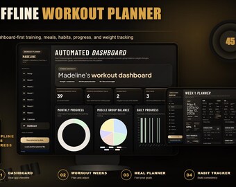 Plan your training without Google Sheets, Excel, Office, or an internet connection with Workout Planner