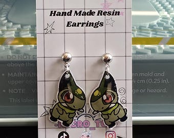 Pokemon Inspired Earrings // Handmade Earrings w/ UV Resin Shrinky Dinks // Hypoallergenic Stud / Dangle Studs / Pick Your Pokemon