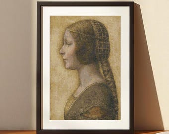 La Bella Principessa Cross Stitch Pattern – Renaissance Portrait Embroidery Chart (Digital Download)