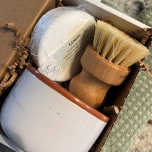 Dish Soap Set- Vanilla White Ramekin image 3