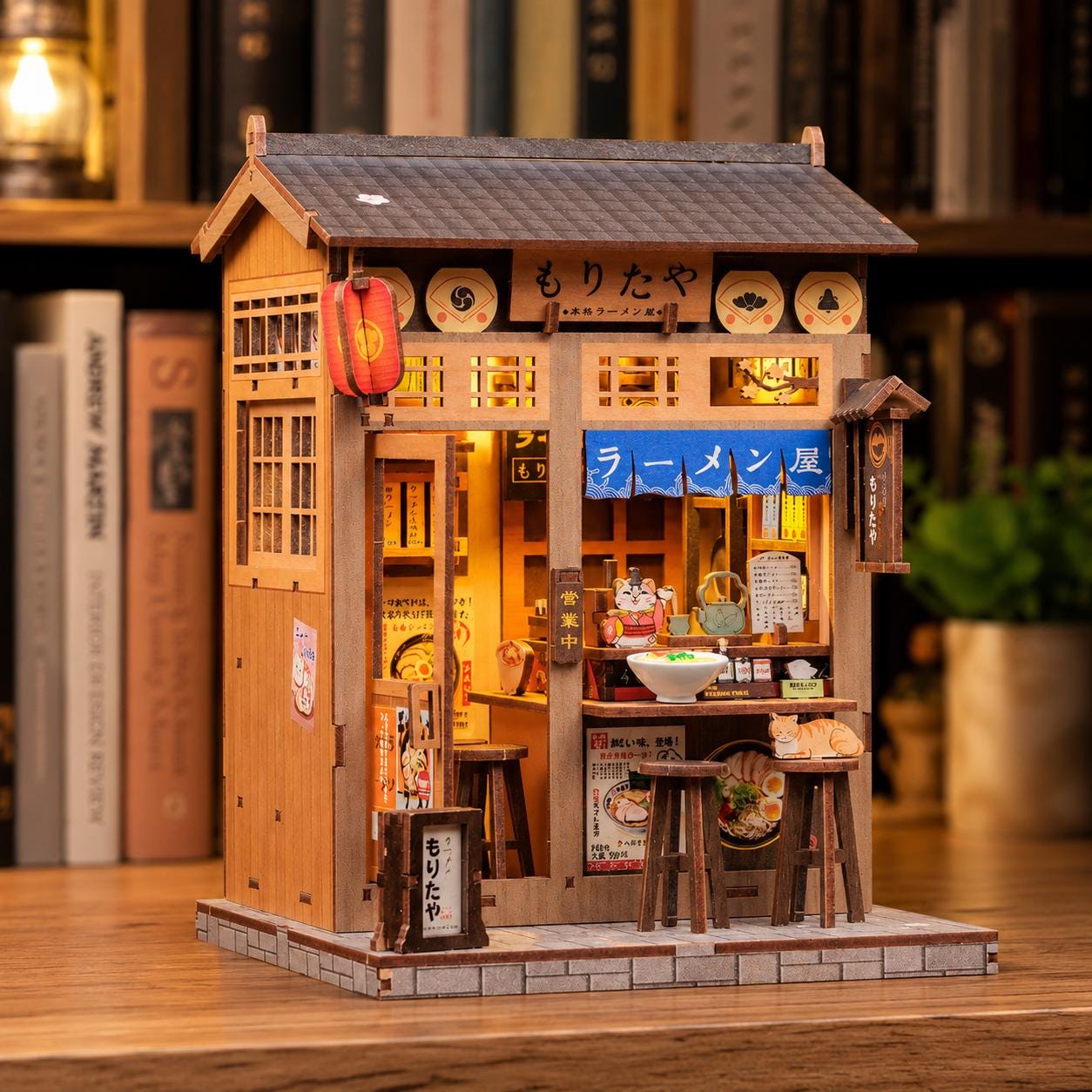 Japan wood dollhouse kit - Etsy 日本