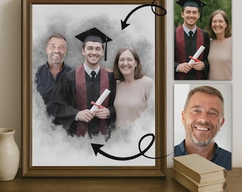 Realistic Photo Merge • Add loved one to Picture • Custom Memorial Portrait • Combine Photos, Gift for Her, Birthday Gift, Anniversary Gift