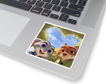 Sticker Zootopia Judy Hopps Nick Wilde | Kiss-cut vinylsticker
