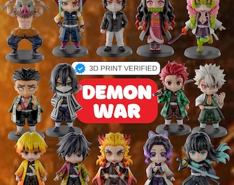 STL Files Demon Fighter Anime Characters