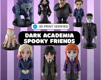 STL-Dateien Dark Academia Spooky Freunde zeigen