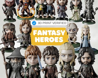 STL-Dateien Fantasy Abenteuer Charaktere Epische Reise Helden