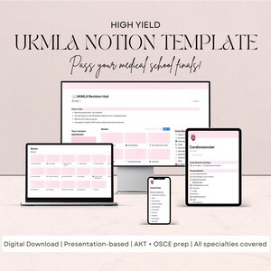 UKMLA Notion Template | Presentation-Based Medical Revision | Finals & OSCE Prep for Medical Students