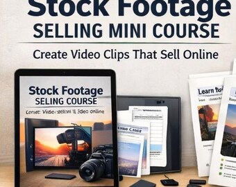 Mini corso sulla vendita di filmati stock: crea videoclip per le piattaforme di stock.