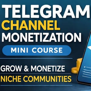 Telegram Channel Monetization Mini Course – Grow and monetize niche communities