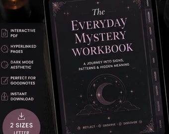 The Everyday Mystery Workbook | Shadow Work Journal | Synchronicity Planner | Digital Reflection Journal for GoodNotes | iPad Planner PDF