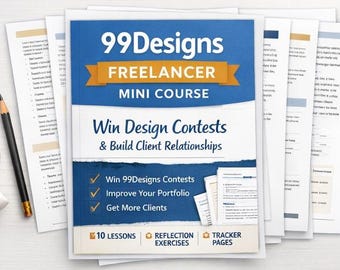 Mini corso per freelance di 99Designs: vinci concorsi di design e costruisci relazioni con i clienti.