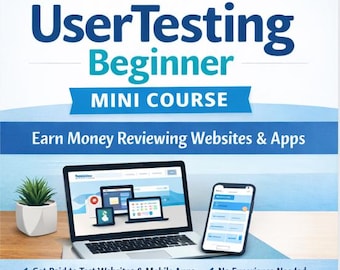 Mini corso base di UserTesting: guadagna recensendo siti web e app.