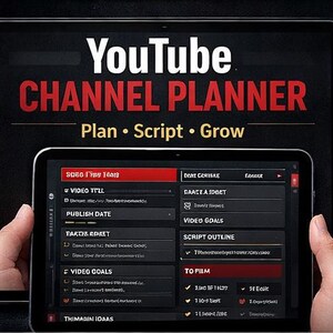 YouTube Channel Planner – Video Script & SEO Tracker