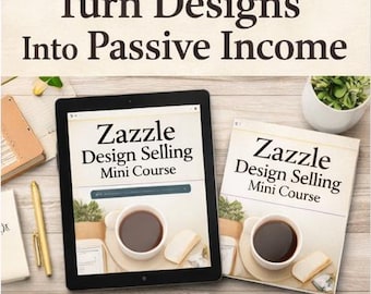 Mini corso di vendita di design su Zazzle: trasforma i tuoi design creativi in prodotti che generano reddito passivo.