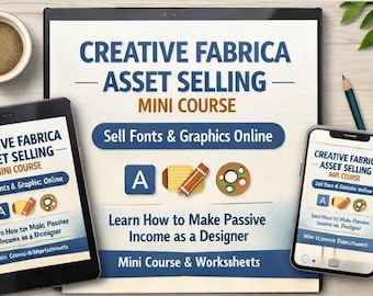 Mini corso di Creative Fabrica sulla vendita di risorse grafiche: vendi font e grafica online